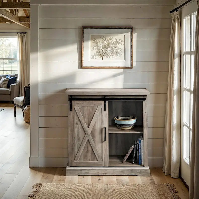 Middlebrook Wind Gap 32-inch Sliding Barn Door Cabinet
