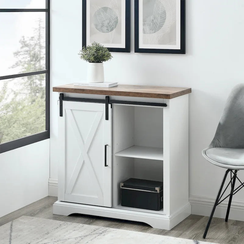 Middlebrook Wind Gap 32-inch Sliding Barn Door Cabinet