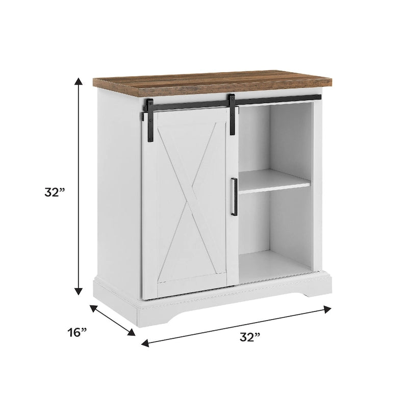 Middlebrook Wind Gap 32-inch Sliding Barn Door Cabinet
