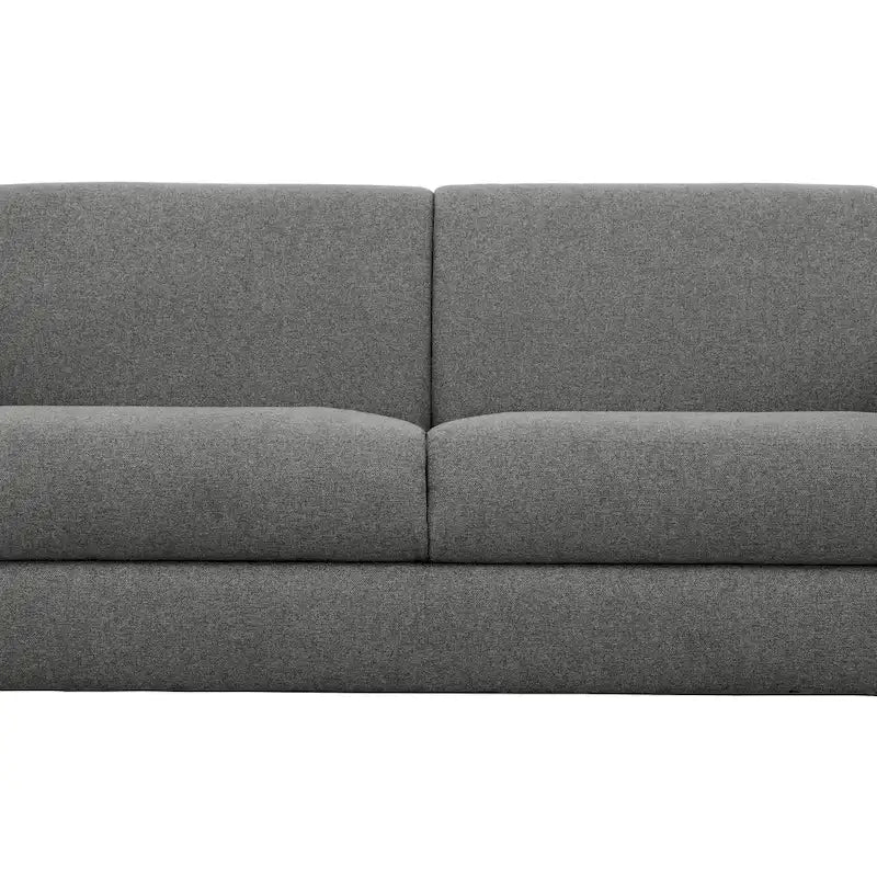 Pull-Out Sleeper Sofa Memory Foam Mattress Full Size Polyester Anthracite Silver