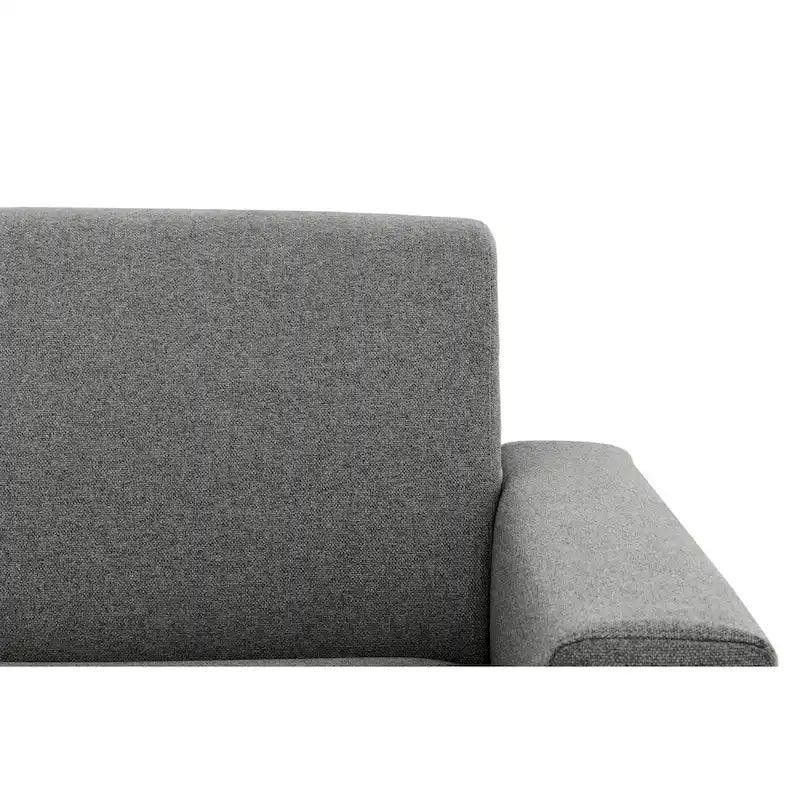 Pull-Out Sleeper Sofa Memory Foam Mattress Full Size Polyester Anthracite Silver