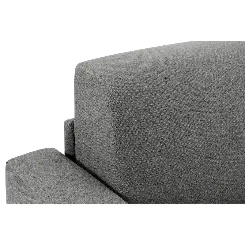 Pull-Out Sleeper Sofa Memory Foam Mattress Full Size Polyester Anthracite Silver