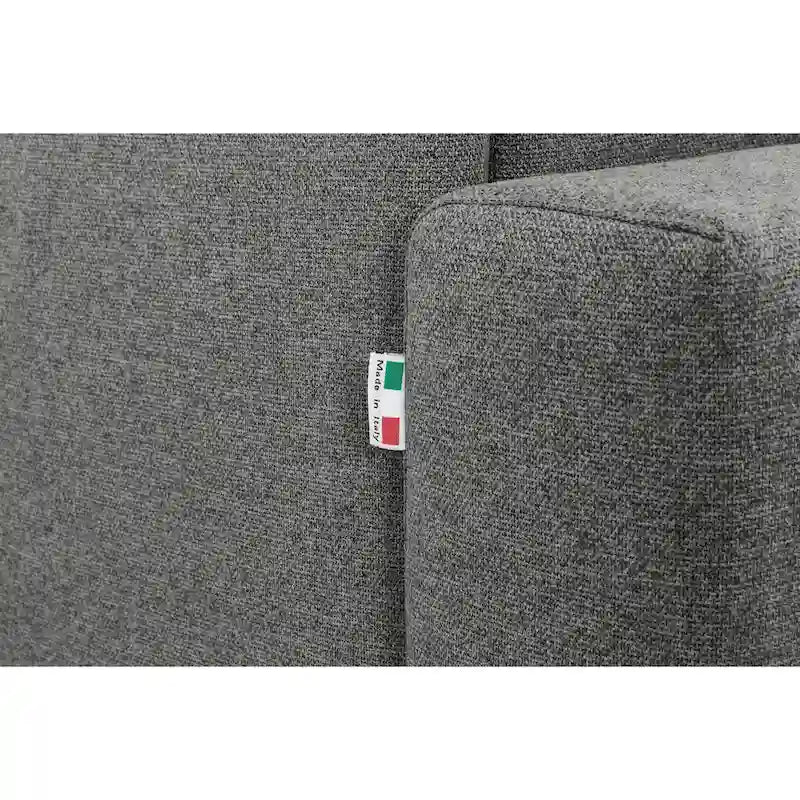 Pull-Out Sleeper Sofa Memory Foam Mattress Full Size Polyester Anthracite Silver