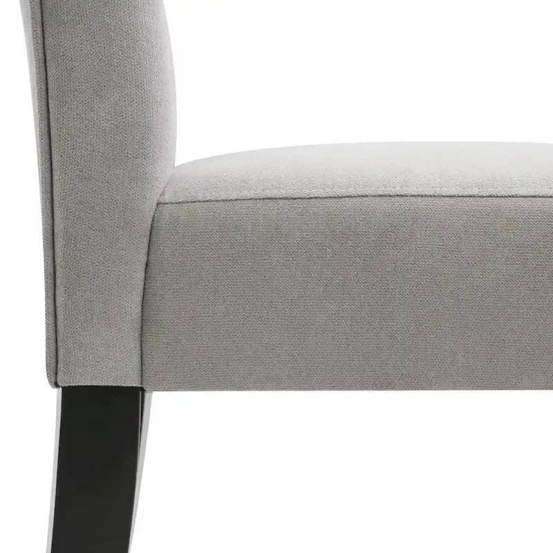 Button Tufted Wingback Counter Height Bar Stool Set of 2 Farmhouse Grey Beige
