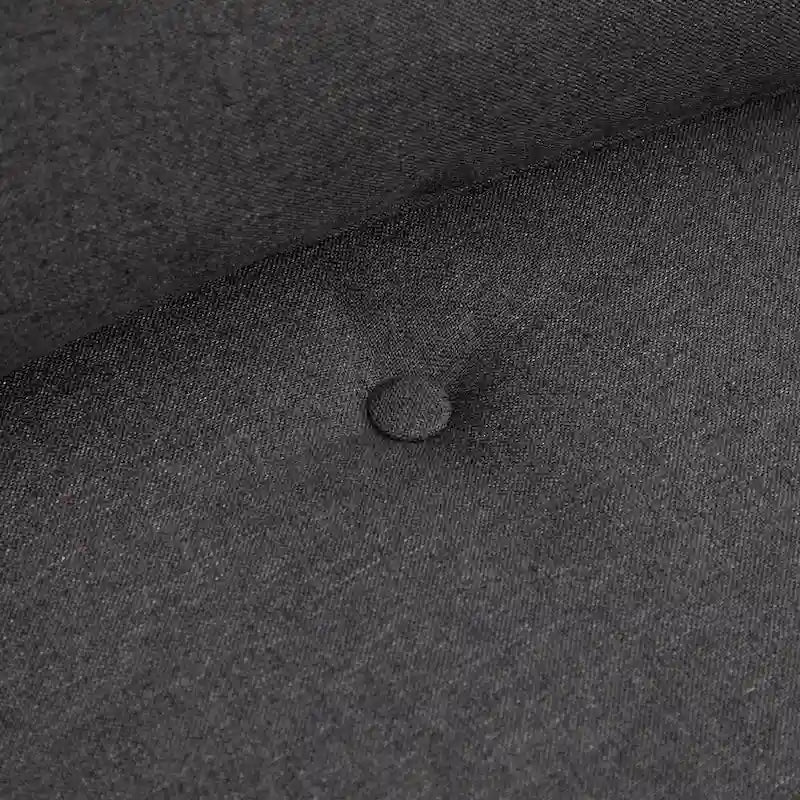 Convertible Folding Floor Sofa Bed Reclining Chair Linen Light Grey Dark Blue
