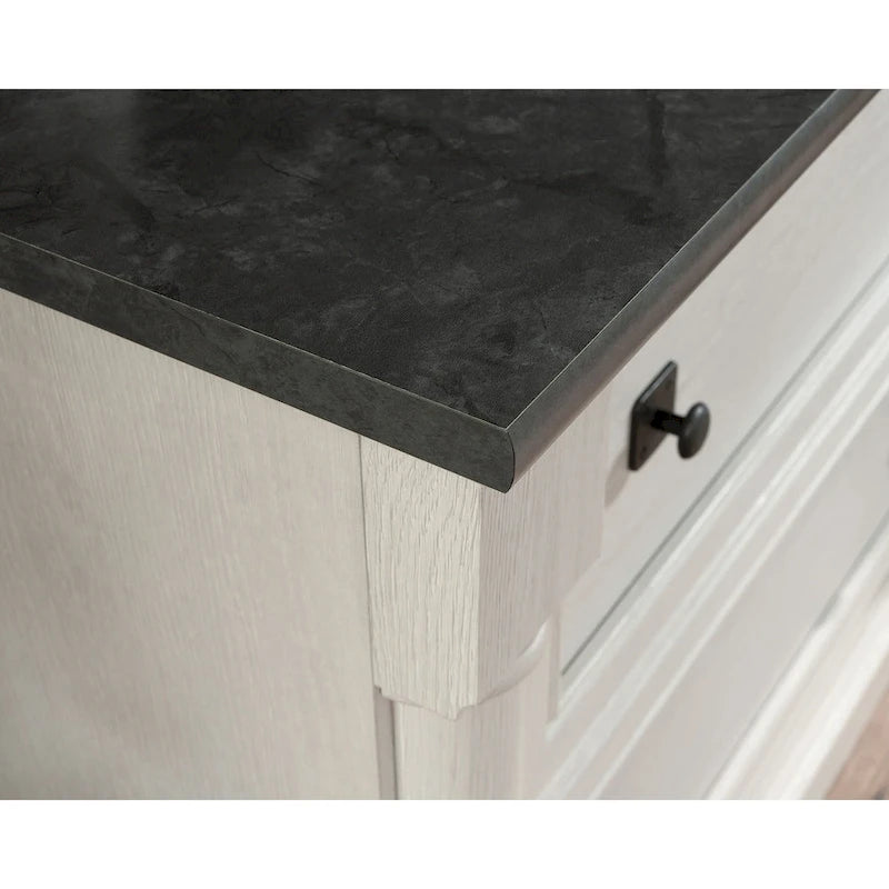 2-Drawer Lateral File Cabinet Full Extension Letter Legal Wood Split Oak Cherry Glacier