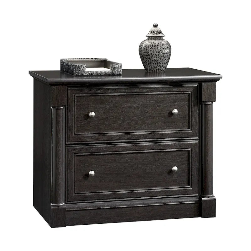 2-Drawer Lateral File Cabinet Full Extension Letter Legal Wood Split Oak Cherry Glacier
