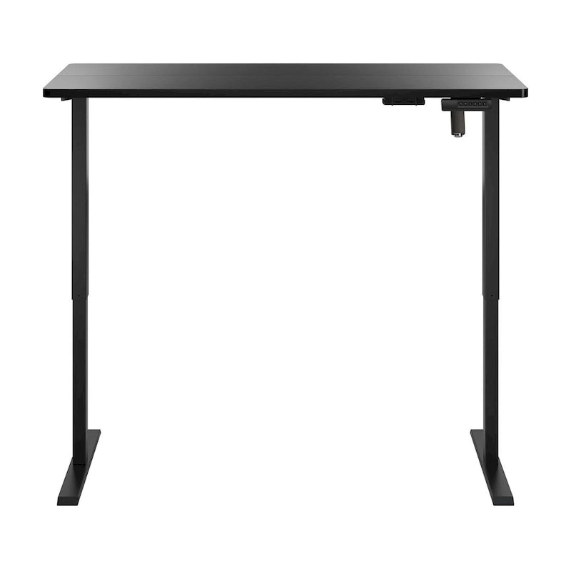 55W Electric Height Adjustable Standing Desk 4 Presets Anti-Collision Black White Maple