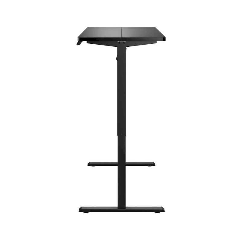 55W Electric Height Adjustable Standing Desk 4 Presets Anti-Collision Black White Maple